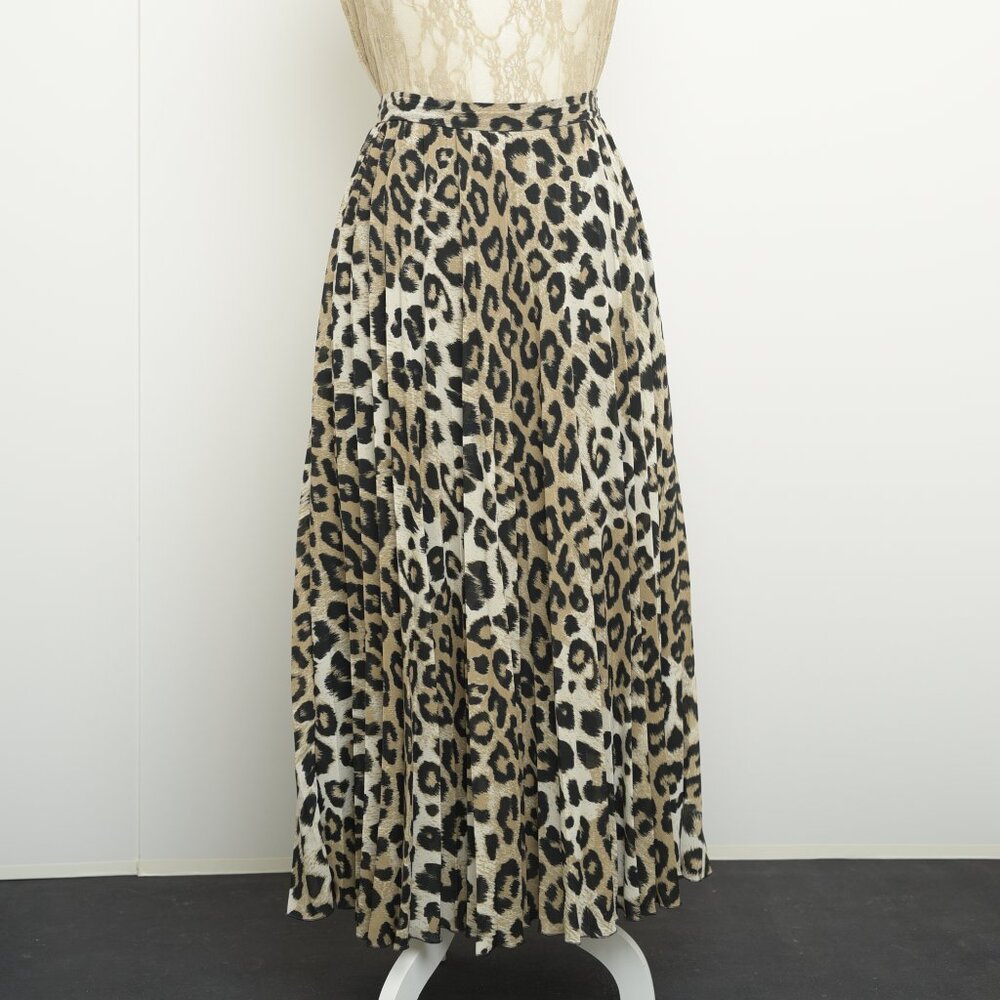 Banana Republic Leopard Print Maxi Skirt in Black and Tan